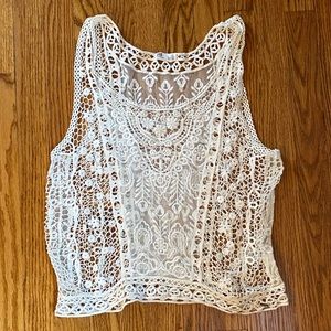 White Lace Tank